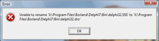 Delphi Error